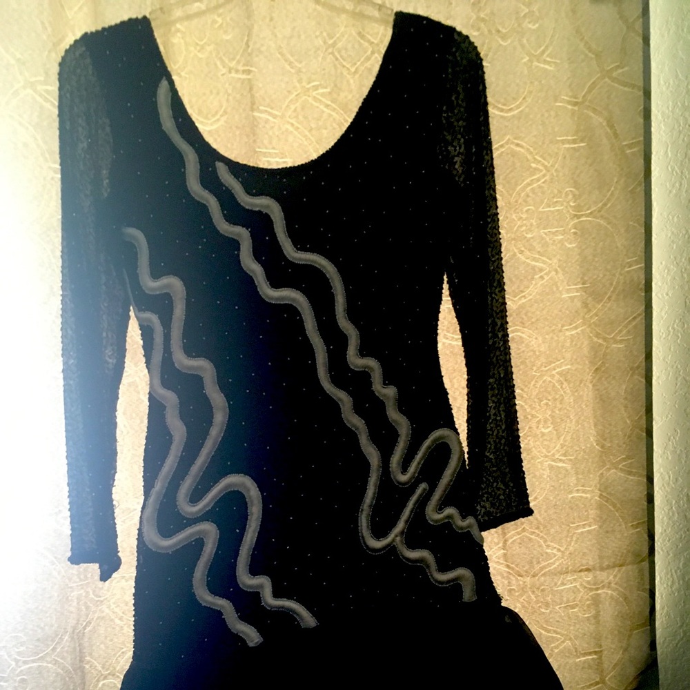 Black evening dress